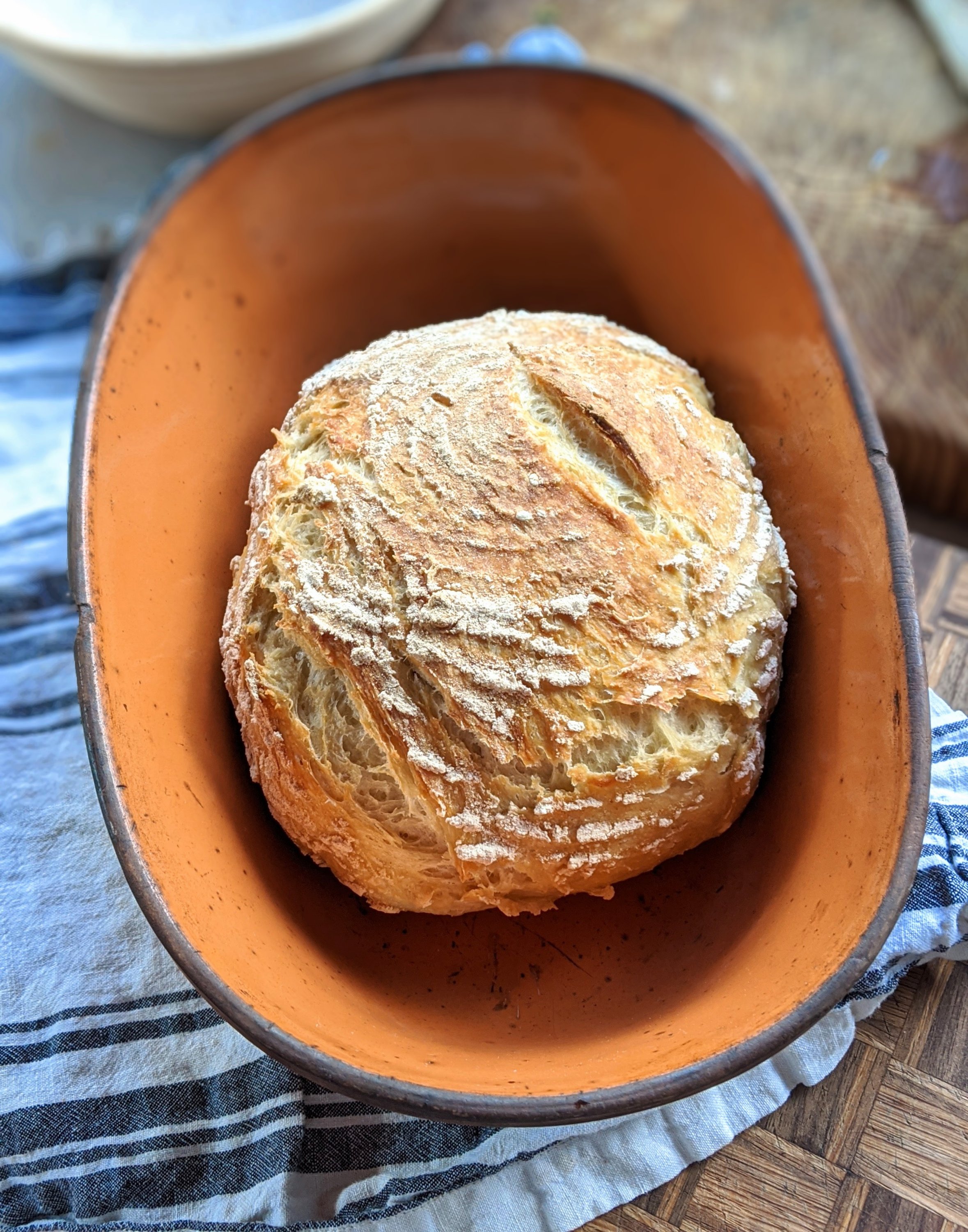 Clay Pot Bread (No Knead)-image