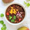 mango black bean chili vegan gluten free healthy soup meal prep