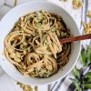 nut free pesto pasta vegan recipes with pumpkin seeds pepitas pesto sauce recipe healthy dairy free italian pasta