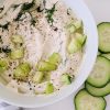tofu tzatziki sauce vegan gluten free dairy free cucumber dill garlic yogurt sauce plant based middle eastern sauce recipes 5 minute blender tzatziki with garlic