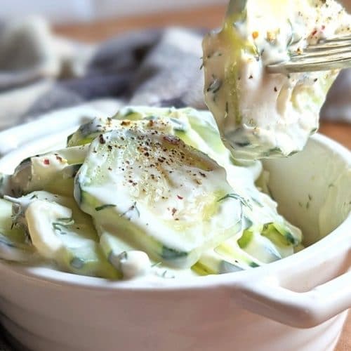healthy cucumber yogurt salad recipe with plain nonfat greek yogurt savory recipes healthy summer bbq side dishes