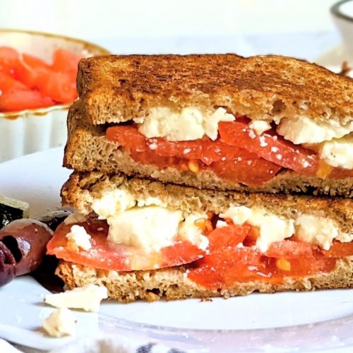 grilled cheese feta sandwich toasted sliced or crumbled feta sandwiches with tomatoes vegetarian feta cheese grilled cheese recipe meatless greek grilled cheese sandwich ideas